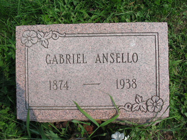 Gabriel Ansello tombstone